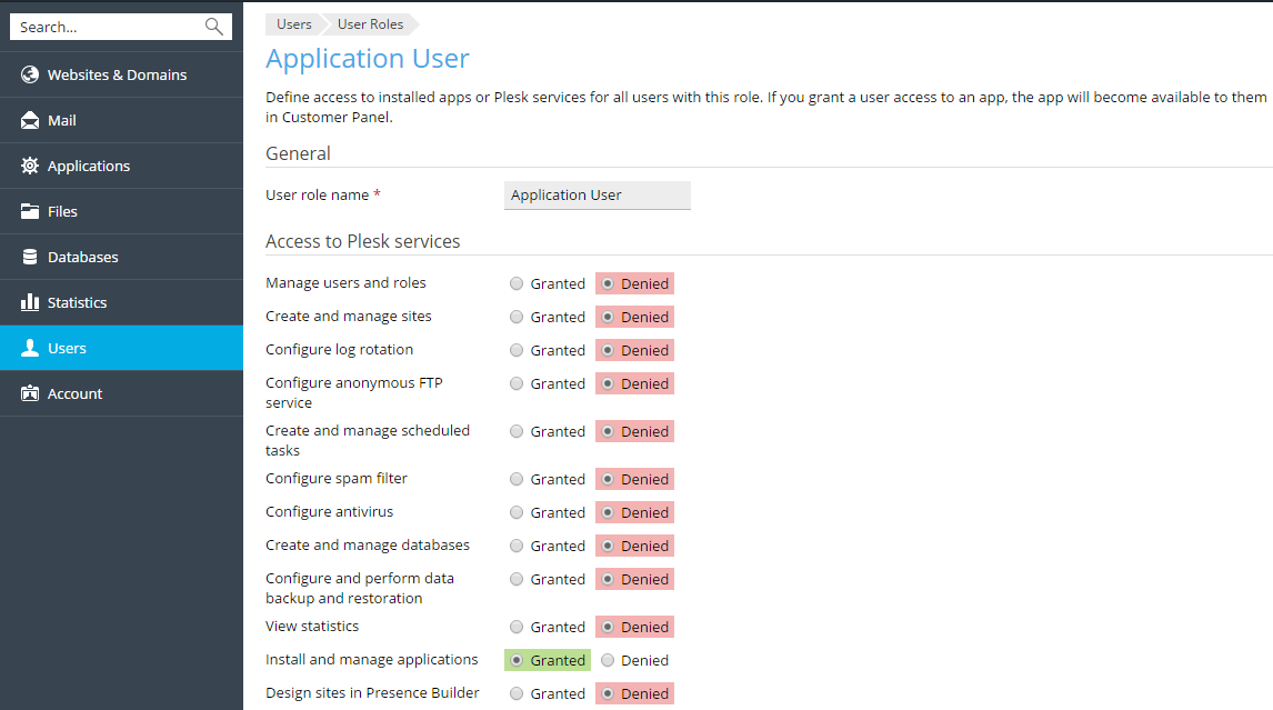 Webanwendungen Plesk Onyx Documentation