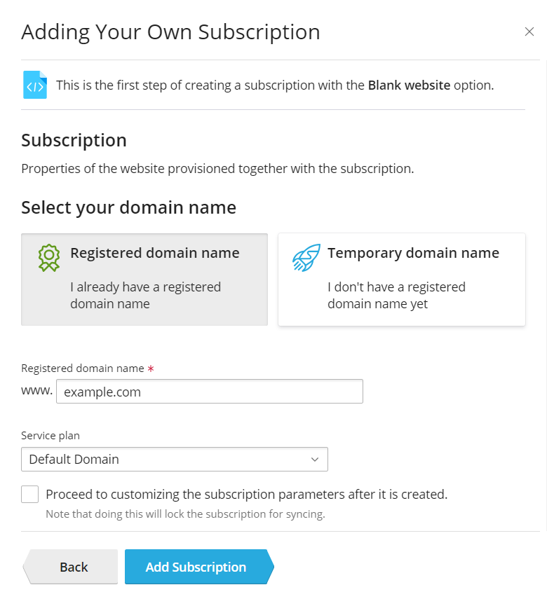 Create you account and create your server