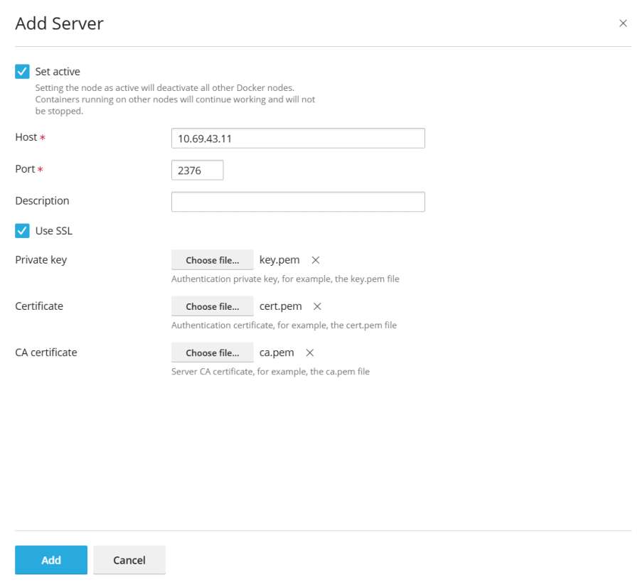 Add Remote Docker Node