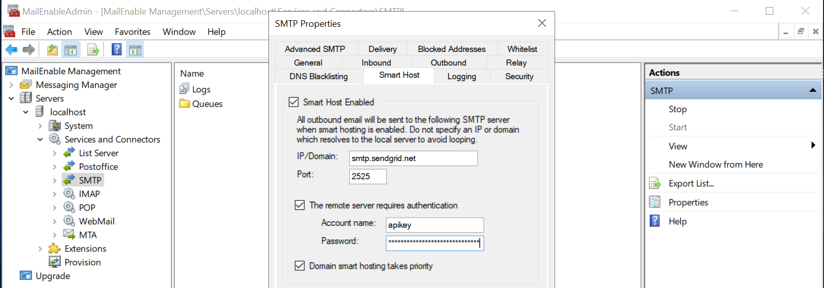 image smarthost mailenable