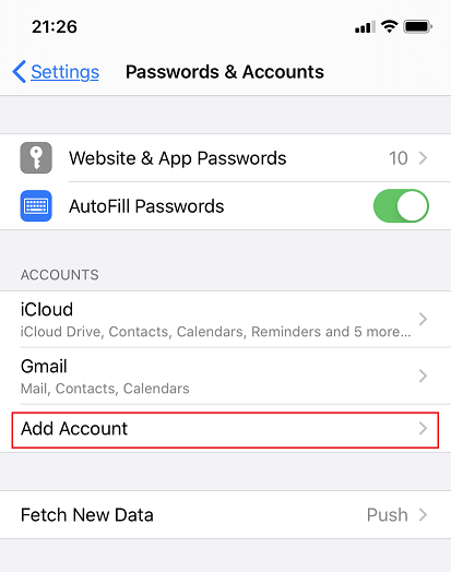 Access from iPhone | Plesk Obsidian documentation