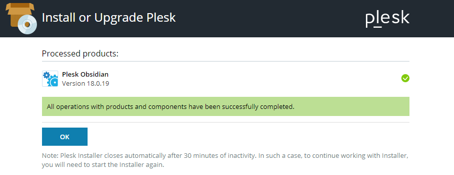  Installing Plesk for Linux Using Installer GUI 77230