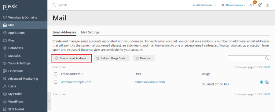 Logging into your domain email account via webmail