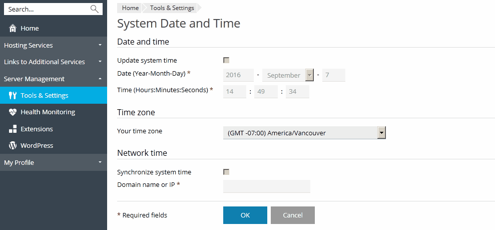 system-date-and-time-plesk-onyx-documentation