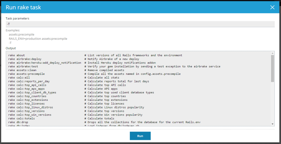 Rake list tasks new arrivals