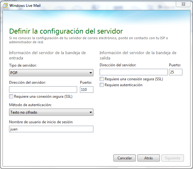 Acceso mediante Windows Live Mail | 12.5 documentation