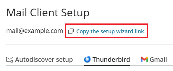 image setup wizard link