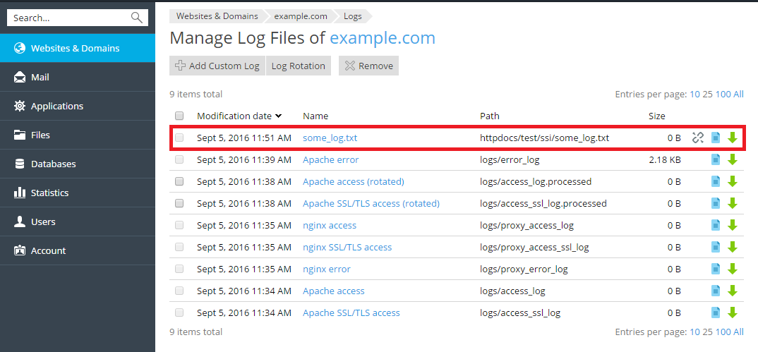 image-Manage-custom-log