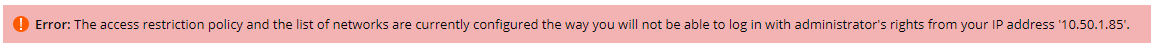 image warning