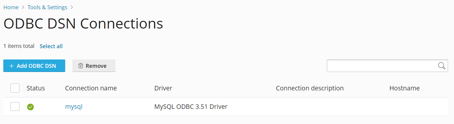 odbc connection