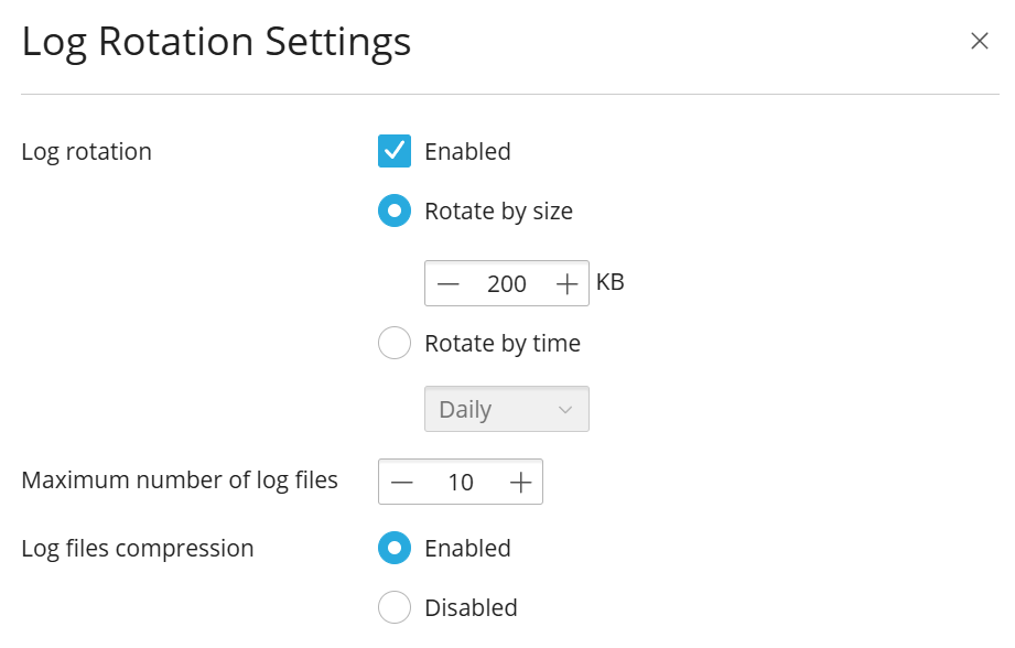 image WPT log rotation_setings