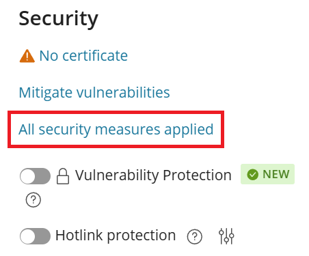 image security status