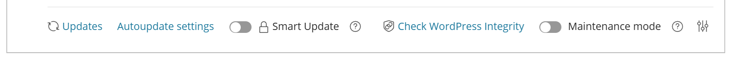 image status toolbar