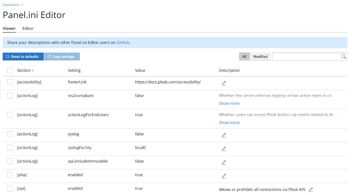 image panel ini editor