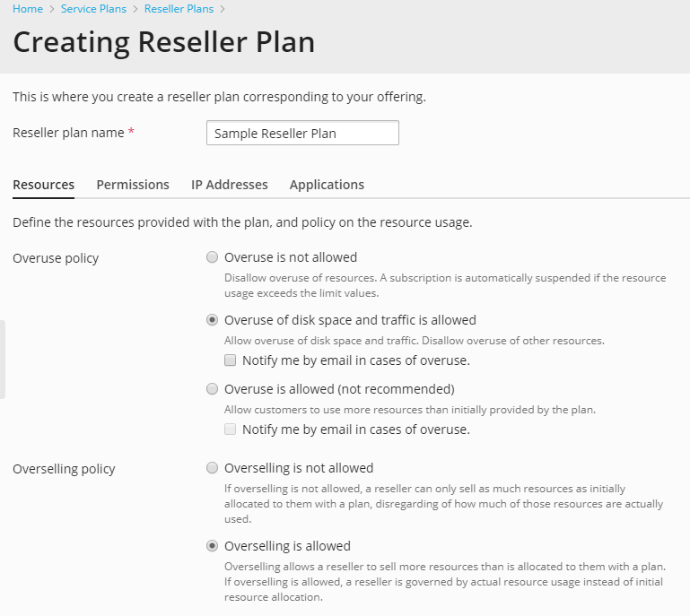 Reseller_Plan_create