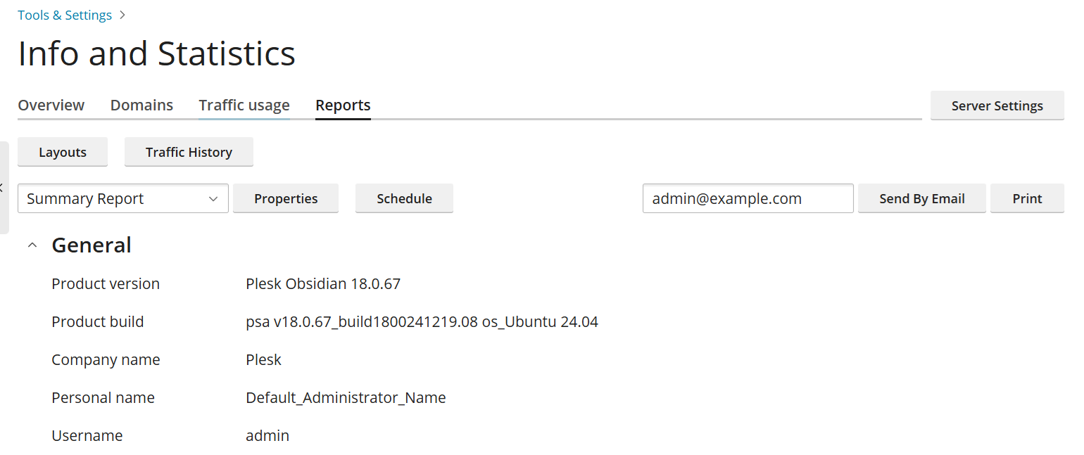 image summary report