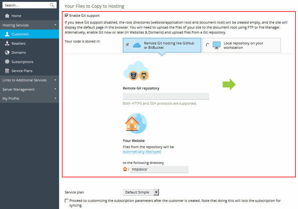 image-Create-customer-git