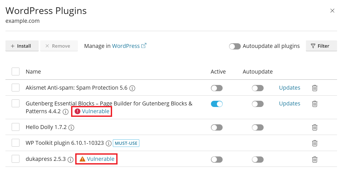 image vulnerable plugins