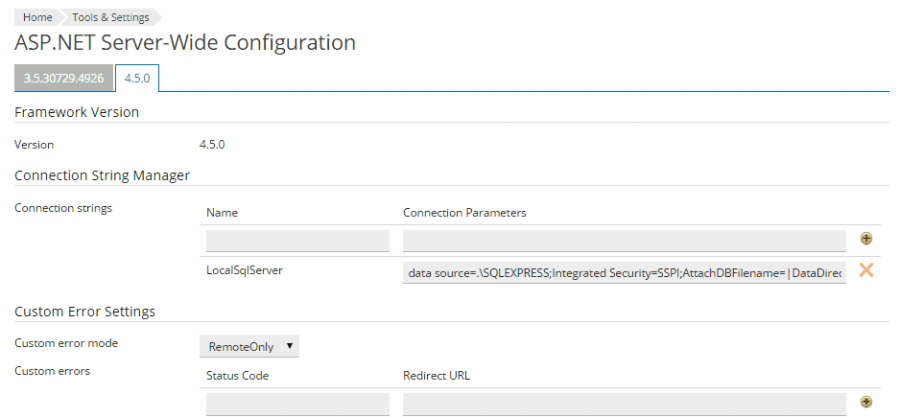 Asp Net を構成する Windows Plesk Onyx Documentation