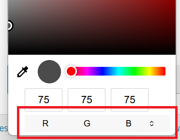image select color code type