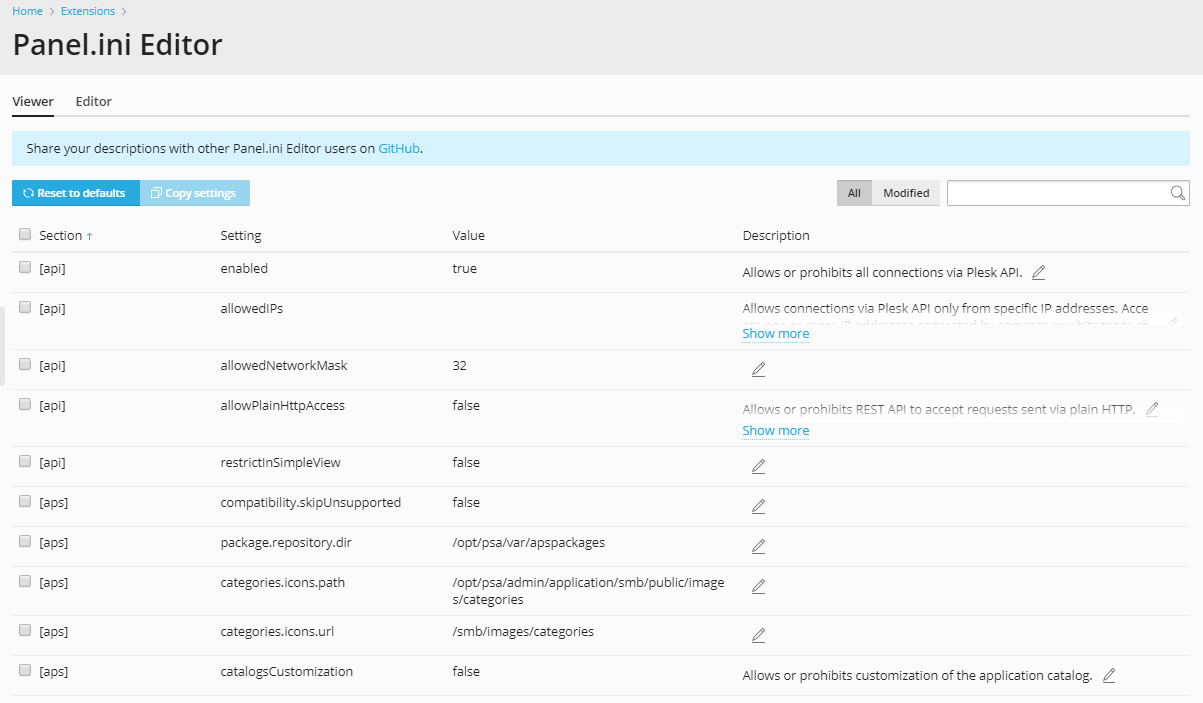 image panel ini editor