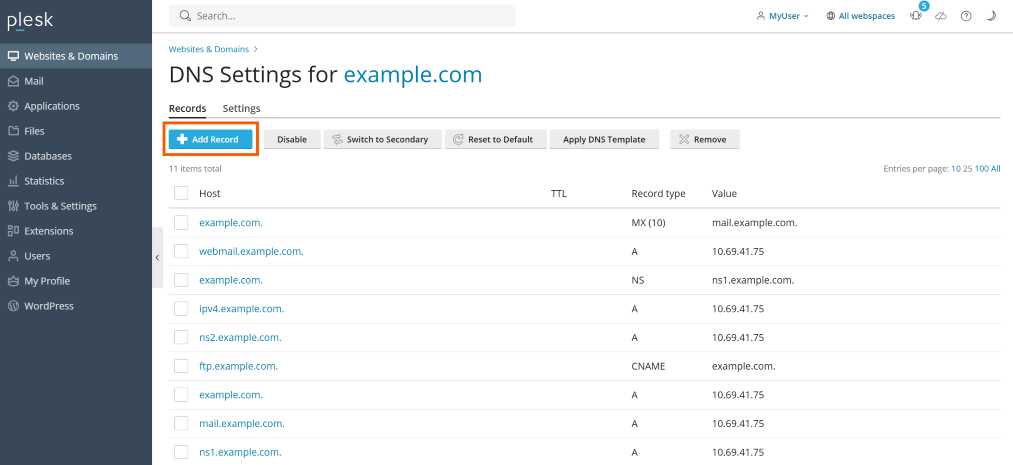 image-Add-DNS-record